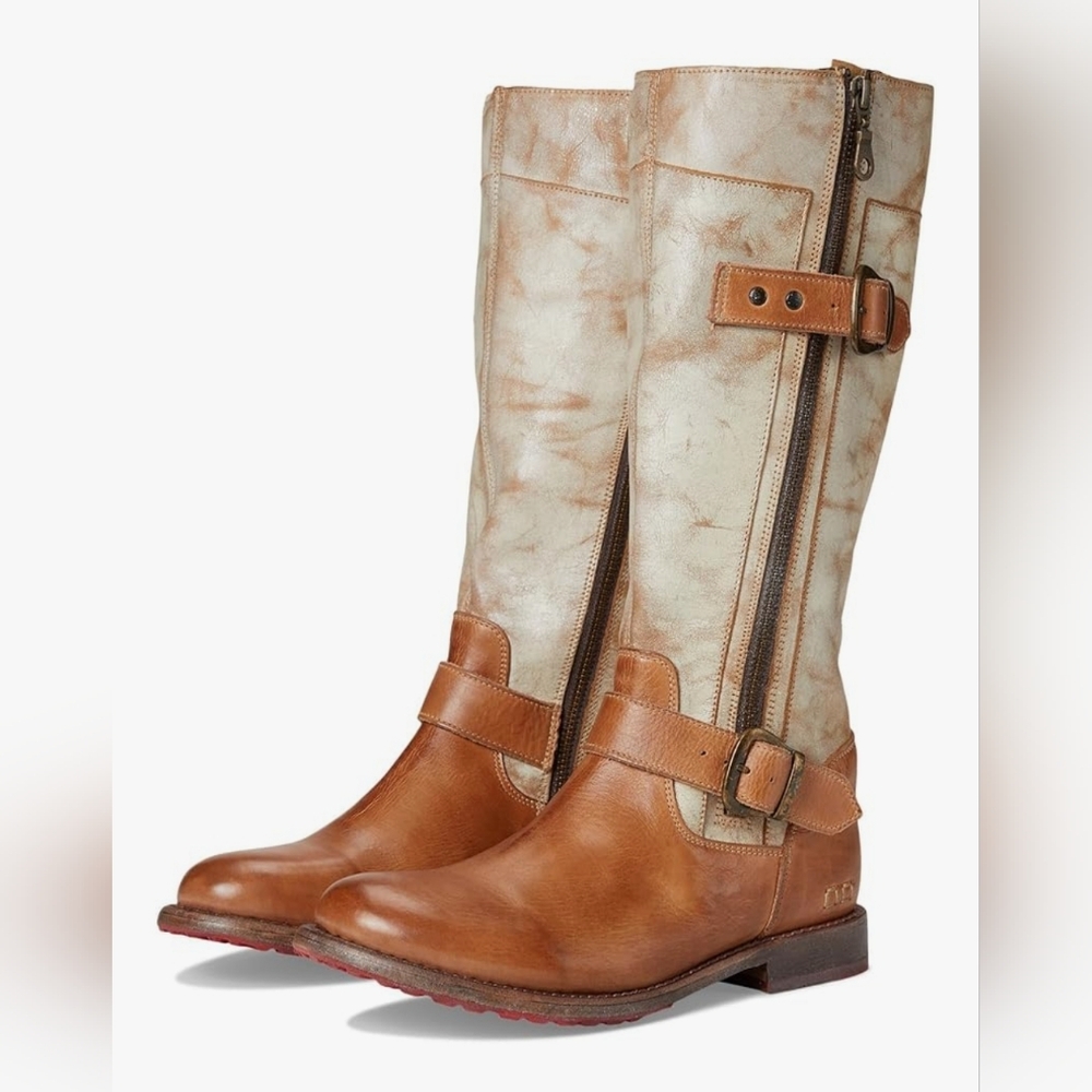 BED STU GO LUG LEATHER MID CALF BOOTS MSRP$345
